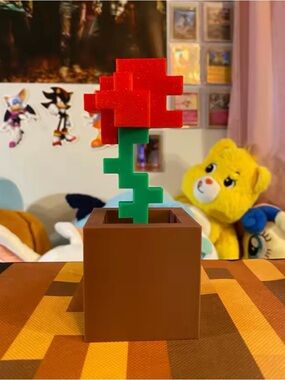 Minecraft flower decor